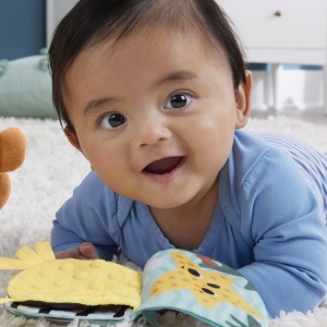 FISHER PRICE JUCARIE SENZORIALA 2 IN 1 TUMMY TIME VIDRA PENTRU BEBELUSI - Img 6
