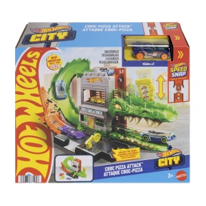 HOT WHEELS CITY PISTA INAMICILOR ATACUL CROC PIZZA