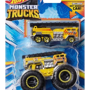 HOT WHEELS MONSTER TRUCK SI MASINUTA METALICA 5 ALARM