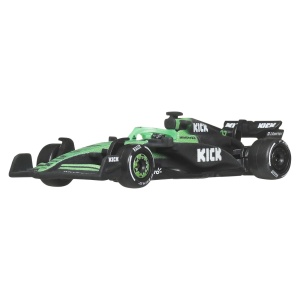 HOT WHEELS PREMIUM REAL RIDERS FORMULA 1 2024 MASINUTA METALICA KICK SAUBER F1 TEAM NUMARUL 27 SCARA 1 LA 64 - Img 3