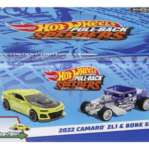 HOT WHEELS SET 2 MASINUTE METALICE PULL BACK 2022 CAMARO ZL1 SI BONE SHAKER 1:43