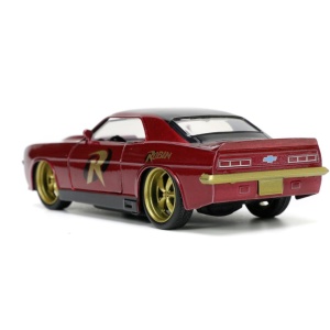JADA BATMAN SET FIGURINA ROBIN SI MASINUTA METALICA CHEVROLET CAMARO 1967 SCARA 1:32 - Img 4