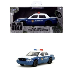 JADA THE WALKING DEAD RICK CRIMES MASINUTA METALICA FORD CROWN VICTORIA SCARA 1:32 - Img 8