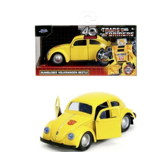 JADA TRANSFORMERS MASINUTA METALICA BUMBLEBEE VOLKSWAGEN BEETLE SCARA 1 LA 32 - Img 3