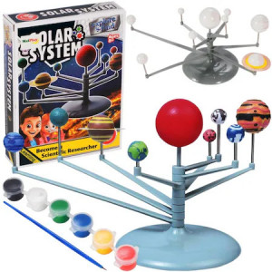 Joc educational Malplay Sistemul solar 3D fosforescent pentru asamblat cu 25 accesorii - Img 1