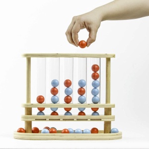 JOC MARBLES NEWTON 5 IN LINIE DIN LEMN - Img 5