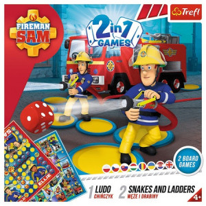 Joc Trefl Fireman Sam, Serpisori si scari Pompierul Sam 2 in 1 - Img 4