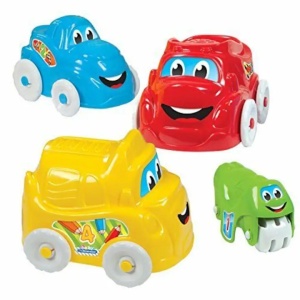 Set Clementoni de stivuit mașinuțe colorate pentru copii mici