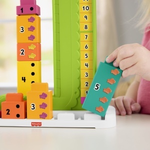 Jucarie educativa interactiva, Fisher Price, aligator stivuibil, multicolor, 33x25x8cm - Img 9