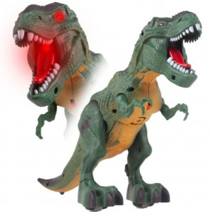 Jucarie Interactiva Dinozaur T-Rex cu sunete si lumini ,Verde,20cm - Img 5