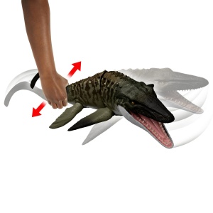 JURASSIC WORLD REBIRTH BITE N BLAST DINOZAUR MOSASAURUS INTERACTIV CU MISCARI SI FUNCTIE SPECIALA 50CM - Img 8