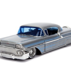 MACHETA METALICA CHEVY IMPALA HARD TOP 1958 SCARA 1 LA 24 - Img 5