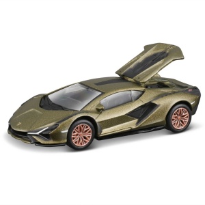 MAISTO MASINUTA METALICA SPEED ICONS LAMBORGHINI SIAN FKP 37 VERDE SCARA 1 LA 64 - Img 3