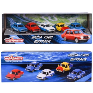 MAJORETTE SET 5 MASINUTE METALICE DACIA 1300 7.5CM