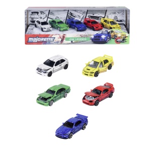 MAJORETTE SET 5 MASINUTE METALICE JDM LEGENDS PREMIUM ANIME SCARA 1 LA 64