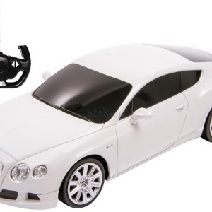 MASINA CU TELECOMANDA BENTLEY CONTINENTAL GT ALB CU SCARA 1 LA 24