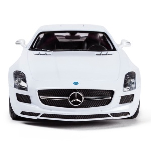 MASINA CU TELECOMANDA MERCEDES-BENZ SLS ALB SCARA 1 LA 14 - Img 5
