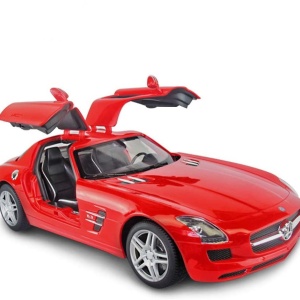 MASINA CU TELECOMANDA MERCEDES-BENZ SLS ROSU SCARA 1 LA 14 - Img 9