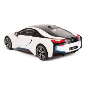 Masinuta Rastar RC - Bmw I8, alb, 1:14 - Img 5