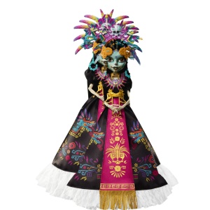 MONSTER HIGH SKULLECTOR PAPUSA SKELITA CALAVERAS EDITIA DIA DE MUERTOS - Img 3