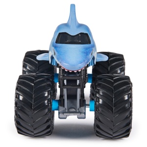 MONSTER JAM MASINUTA METALICA MEGALODON SCARA 1 LA 64 - Img 5