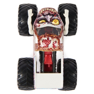 MONSTER JAM MASINUTA METALICA ZOMBIE SERIA 28 SCARA 1 LA 64 - Img 6