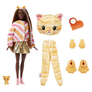 Papusa Barbie Cutie Reveal, Papusa Surpriza cu 10 accesorii - Img 9