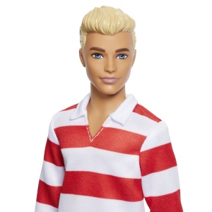 Papusa Barbie Fashionistas, Ken cu Bluza Polo - Img 2