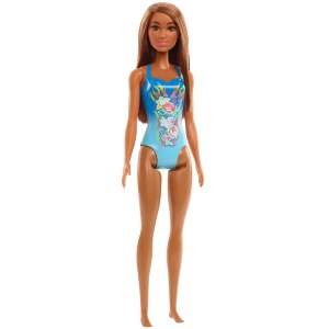 Papusa Barbie You Can Be Anything, Satena in Costum de Baie Albastru - Img 2