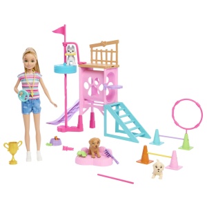 Papusa Barbie You Can Be Anything, Stacie Puppy Obstacle - Img 2