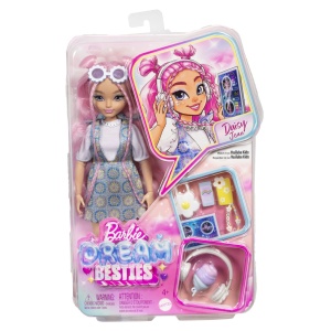 Papusa Fashion Barbie Dream Besties Daisy Jean, cu par roz, 28 cm