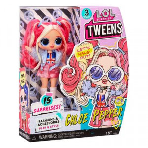 Papusa LOL Surprise Tweens, Chloe Pepper, 15 surprize