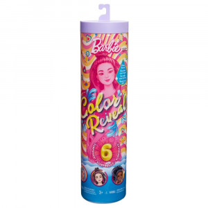 Papusa surpriza Barbie, Color Reveal Rainbow, 6 surprize