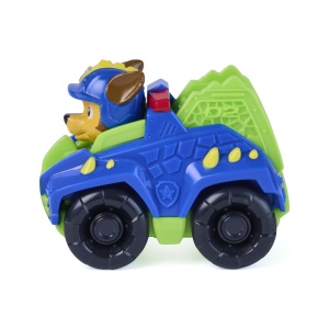 PATRULA CATELUSILOR FILMUL CU DINOZAURI PUP SQUAD RACERS VEHICUL CU FIGURINA CHASE 6.5CM - Img 4