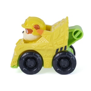 PATRULA CATELUSILOR FILMUL CU DINOZAURI PUP SQUAD RACERS VEHICUL CU FIGURINA RUBBLE 6.5CM - Img 4