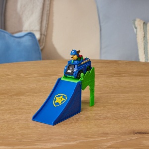 PATRULA CATELUSILOR FILMUL CU DINOZAURI SET VEHICUL CU RAMPA SI FIGURINA CHASE - Img 5