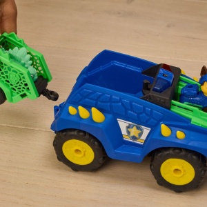 PATRULA CATELUSILOR FILMUL CU DINOZAURI SET VEHICUL DINO RC CU TELECOMANDA FIGURINA CHASE SI ACCESORII - Img 8
