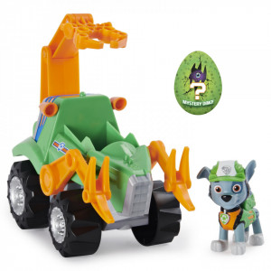 PATRULA CATELUSILOR SET VEHICUL CU CATELUS ROCKY SI FIGURINA DINO SURPRIZA - Img 2