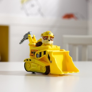 PATRULA CATELUSILOR SET VEHICUL DE BAZA BULDOZER SI FIGURINA RUBBLE - Img 5