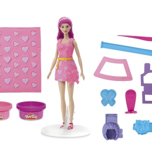 PLAY DOH BARBIE SET PLASTELINA INIMIOARE SI PAR - Img 3