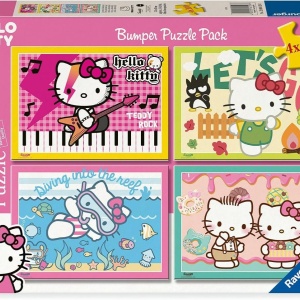 PUZZLE HELLO KITTY BUMPER PACK 4X100