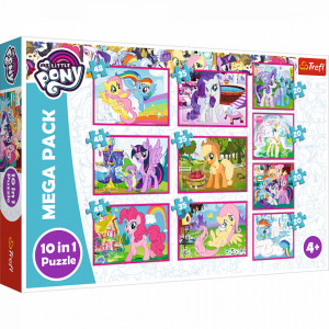 Puzzle Trefl 10 in 1, My little Pony, Lumea minunata a poneilor, 329 piese