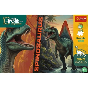 PUZZLE TREFL 100 FAMILIA TREFLIK DINO WORLD SPINOSAURUS - Img 3