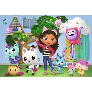 PUZZLE TREFL 100 GABBYS DOLLHOUSE PRIETENII LUI GABBY - Img 2