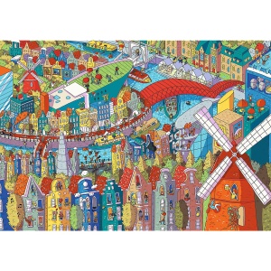 PUZZLE TREFL 1000 UFT EYE SPY AMSTERDAM - Img 2