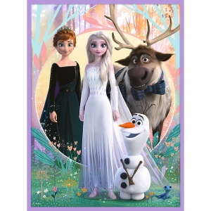 PUZZLE TREFL 2IN1 MEMO DISNEY FROZEN PRINTESELE SI TARAMUL LOR - Img 3