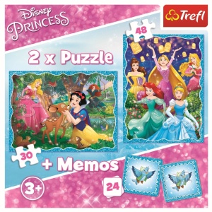 PUZZLE TREFL 2IN1 MEMO MINUNATA LUME A PRINTESELOR - Img 5