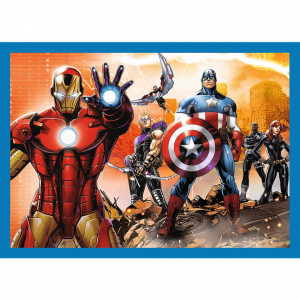 Puzzle Trefl 4 in 1 - Avengers, Razbunatorii Curajosi, 35/48/54/70 piese - Img 2