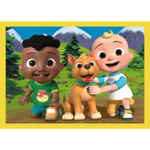 PUZZLE TREFL 4IN1 COCOMELON PREZENTAREA FAMILIEI - Img 5