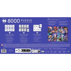 PUZZLE TREFL 8000 PREMIUM PLUS LUMEA COLORATA CU POSTER INCLUS - Img 5
